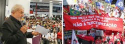 * Contra a terceirização: Lula vai ao 1º de Maio.