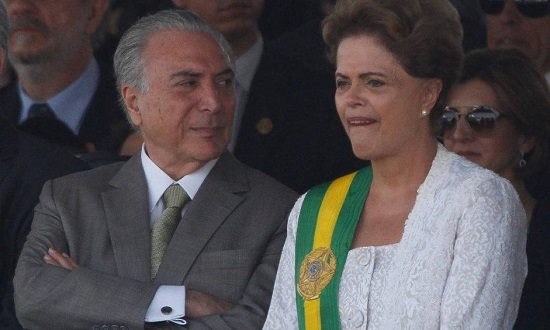 * Dilma diz que espera “integral confiança” de Michel Temer.