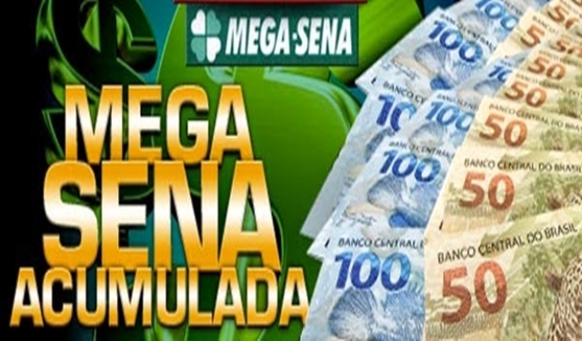 * Mega-Sena acumula e pode pagar R$ 46 milhões no próximo sorteio.