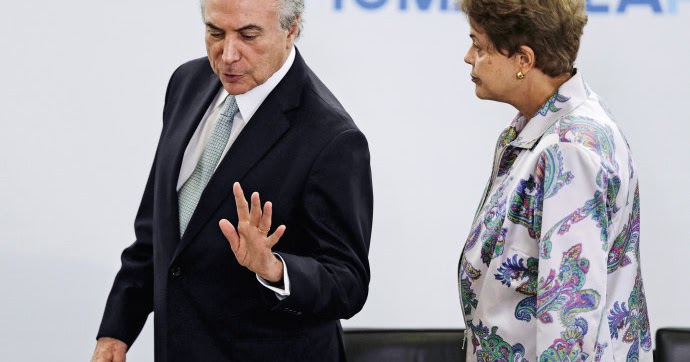 * Dilma embarca para NY, e Temer assume como presidente em exercício.