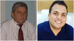 Nonô e seu candidato a vice, Izaldo Morais