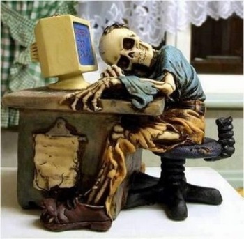 blogueiro cansado