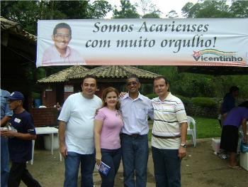 vicentinho encontro de acarienses Isaias Cabral participa de encontro de acarienses em São Paulo