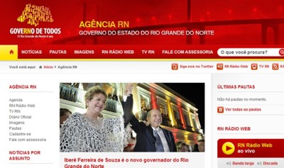 agencia rn Governo do estado apresenta novo layout do seu portal oficial