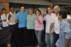 rosalba com chapa ceasa Chapa de oposição abre campanha em Natal