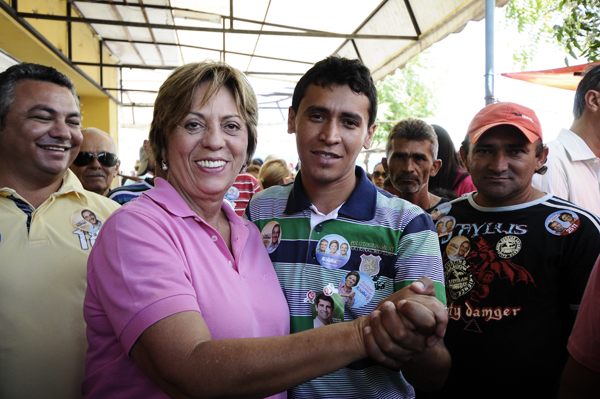 Rosalba Ozeano Paulino PR e PV de LuÃs Gomes com Rosalba