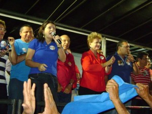 milena pede voto para wilma Wilma e Milena desagradam aliados em Currais Novos