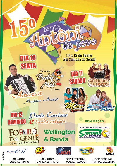 Santana do Seridó abrirá festividades juninas na região