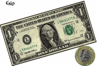 dolar um real