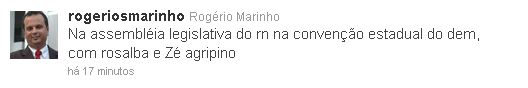 RogÃ©rio Marinho foi rezar na convenÃ§Ã£o do DEM