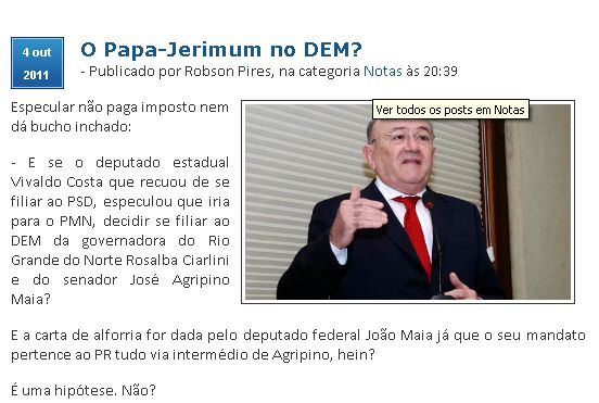 vivaldo Vivaldo deverá se filiar ao DEM