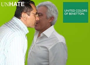 A campanha de amor e Ã³dio da Benetton cairia bem para qual situaÃ§Ã£o em CaicÃ³?