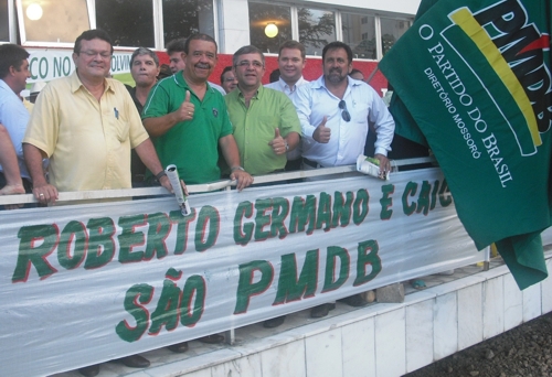 comitiva caico PMDB Henrique Alves citou apenas Fernanda Costa como pré-candidata do PMDB