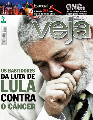 Veja desta semana destaca cÃ¢ncer de Lula