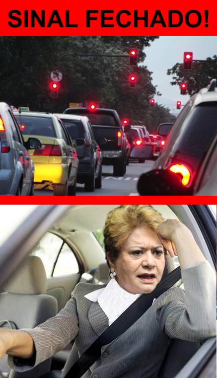 Cuidado dona Wilma: o sinal tÃ¡ fechado!