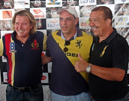 Craque Marinho Chagas prestigiou apresentaÃ§Ã£o do Corintians de CaicÃ³