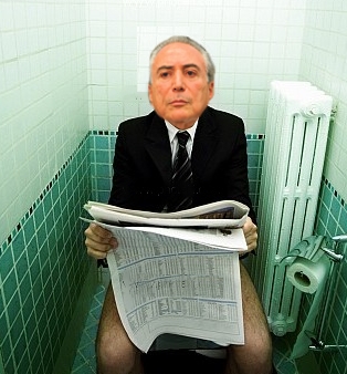 temer banheiro Os desarranjos estomacais de Temer