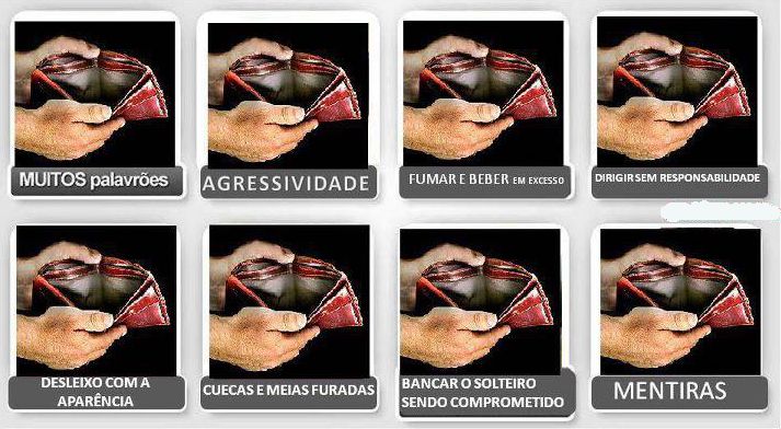 ConheÃ§a oito coisas que tornam um homem rÃ­diculo. rsrsrs...