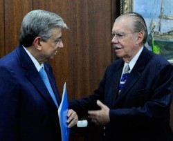 garibaldi sarney Garibaldi e Sarney discutem fundo de previdência complementar