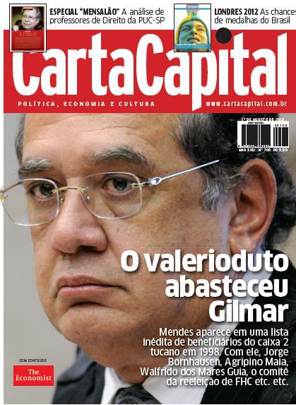 valerioduto Agripino na capa de Carta Capital