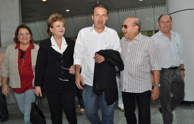 Nova imagem Eduardo Campos e Carlos Lupi com Wilma hoje em Natal