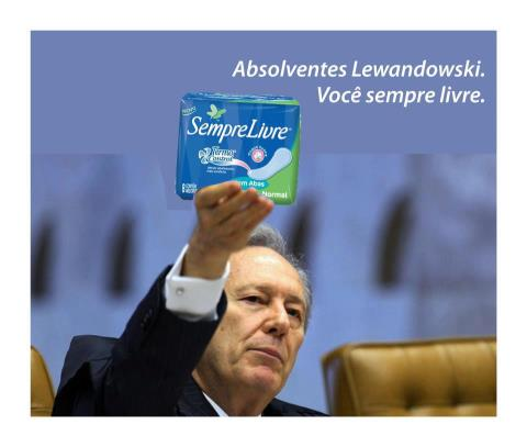 Novo absorvente na praça... rsrsrsrs...