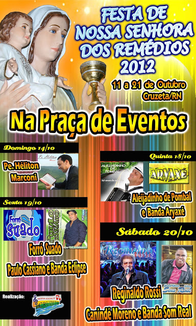 Festa da Padroeira de Cruzeta Ã© a pedida do final de semana