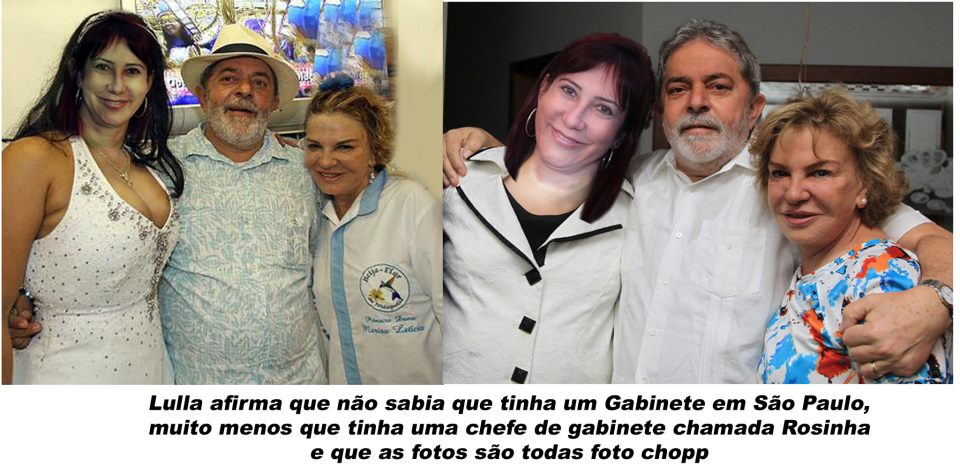Isso nÃ£o Ã© montagem. Ã a Rosinha de papai Lula... rsrsrs...