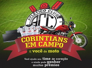 Campanha âCorintians em campo e vocÃª de motoâ Ã© lanÃ§ada em CaicÃ³