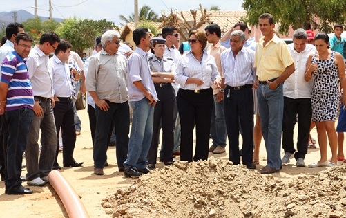 governadora parelhas Governadora vistoria obras de saneamento e abastecimento de água em Parelhas