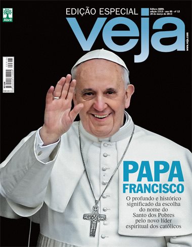 capa da veja papa