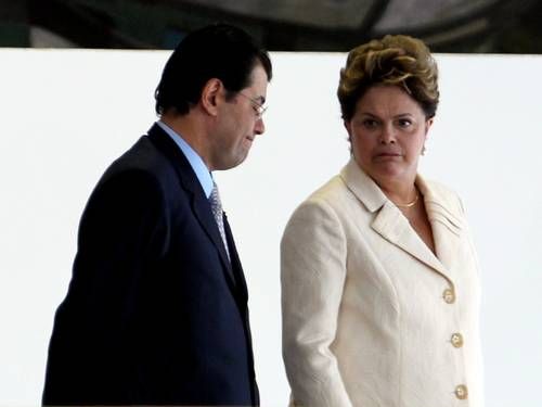 Dilma e senador Eduardo Braga