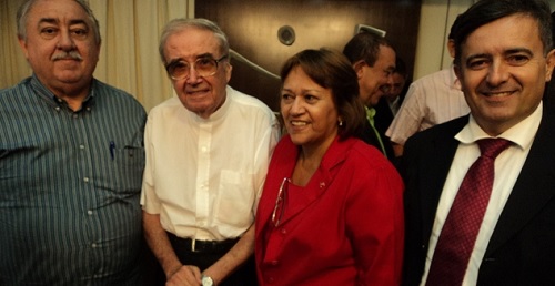 Anchieta Moura, monsenhor Tércio, deputada Fátima e procurador NIvaldo Brum