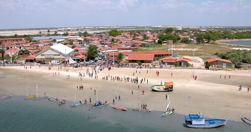 Vista Ã¡rea do municÃ­pio de GuamarÃ© 