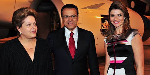 henrique dilma aviao
