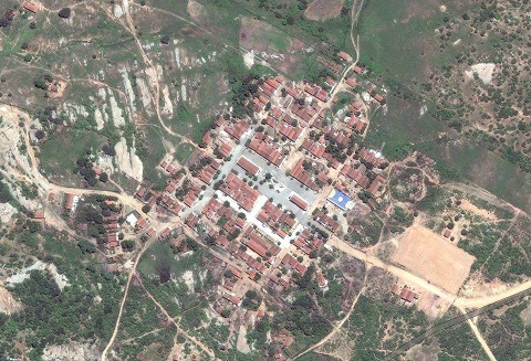 Foto de satélite do distrito de Barra de Sant’Ana
