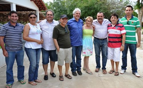 João Maia e os integrantes do diretório do PR de Caicó