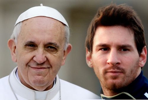 Papa Francisco e Lionel Messi
