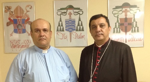 Padre Ivanoff e dom Eraldo, bispo de Patos/PB