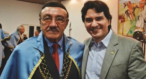 João Batista Machado (esq) e o deputado George Soares