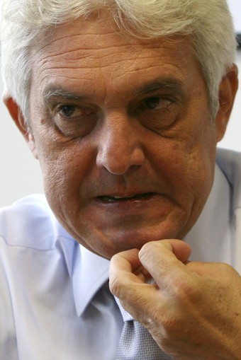 Brazilian congressman Maia talks during an interview with Reuters at the National Congress in Brasilia