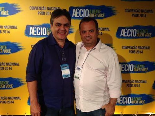Rogério Marinho e senador paraibano Cássio Cunha Lima (esq)