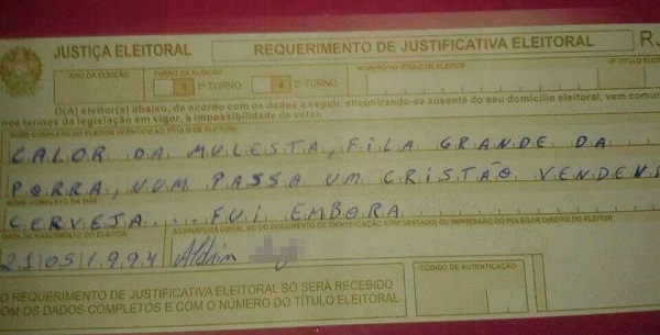 justificativa