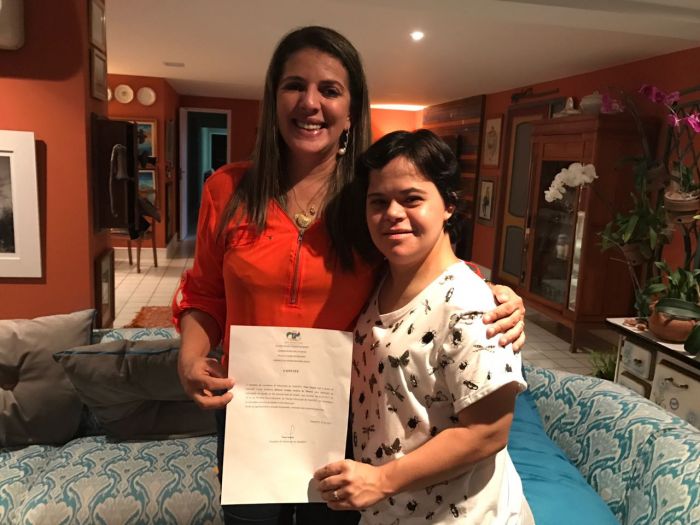 Nina com Débora Seabra