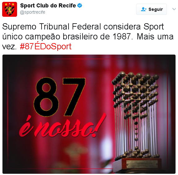 é nossa