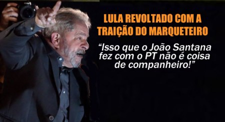 Lula se sente traído por João Santana. Entregar esquema de caixa 2 de Dilma foi jogo sujo 2