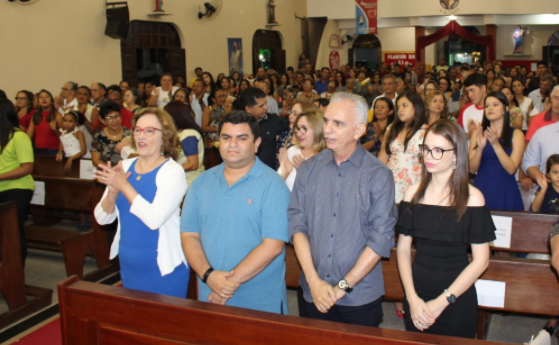Zenaide Maia presente na celebraÃ§Ã£o do padroeiro de Monte Alegre
