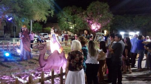 Paróquia de Sant’Ana de Caicó monta tradicional presépio no Arco do Triunfo