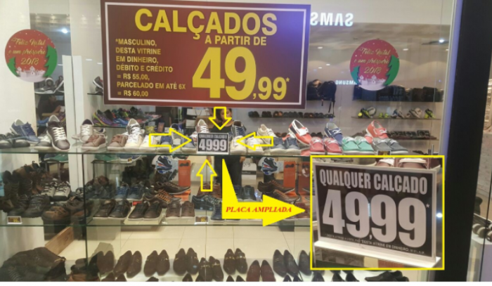 Tem loja no Natal Shopping praticando propaganda enganosa!