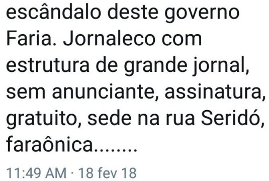 Prefeito de Natal volta a atacar a imprensa